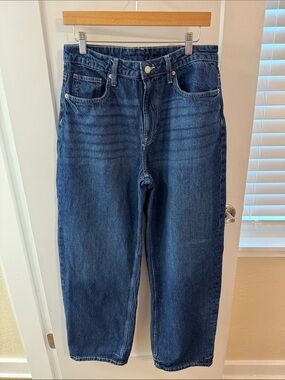 H&M‎ &DENIM Baggy Loose Fit High Waist Jeans Medium Wash Women’s US 8